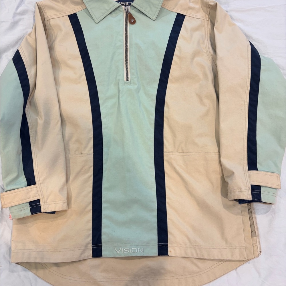 Vision Beige and Blue Ski Jacket